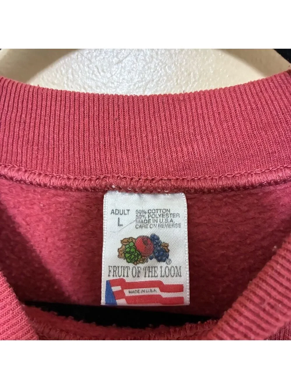 Vintage Friends Sitcom Crew Neck Sweater Unisex L Red 1995 Long Sleeve Pullover